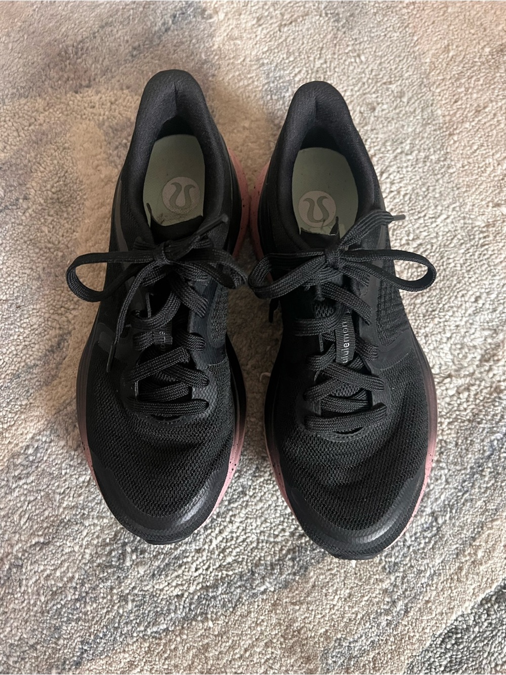 lululemon athletica Black Sneakers with Pink Speckled Heel - Picture 3 of 4